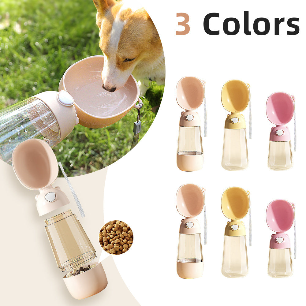 Portable Dog Water Bottle and Food Container